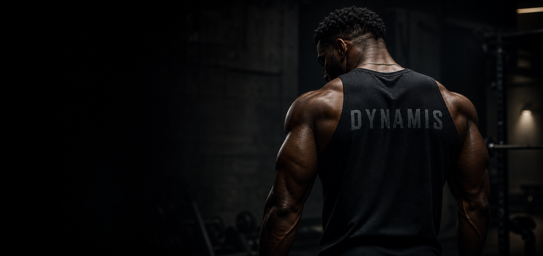 Dynamis athlete wearing black training apparel
